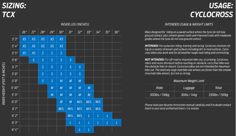 Giant TCX Advanced Pro Cyclocross Frameset 2023 in Airglow Blue-1